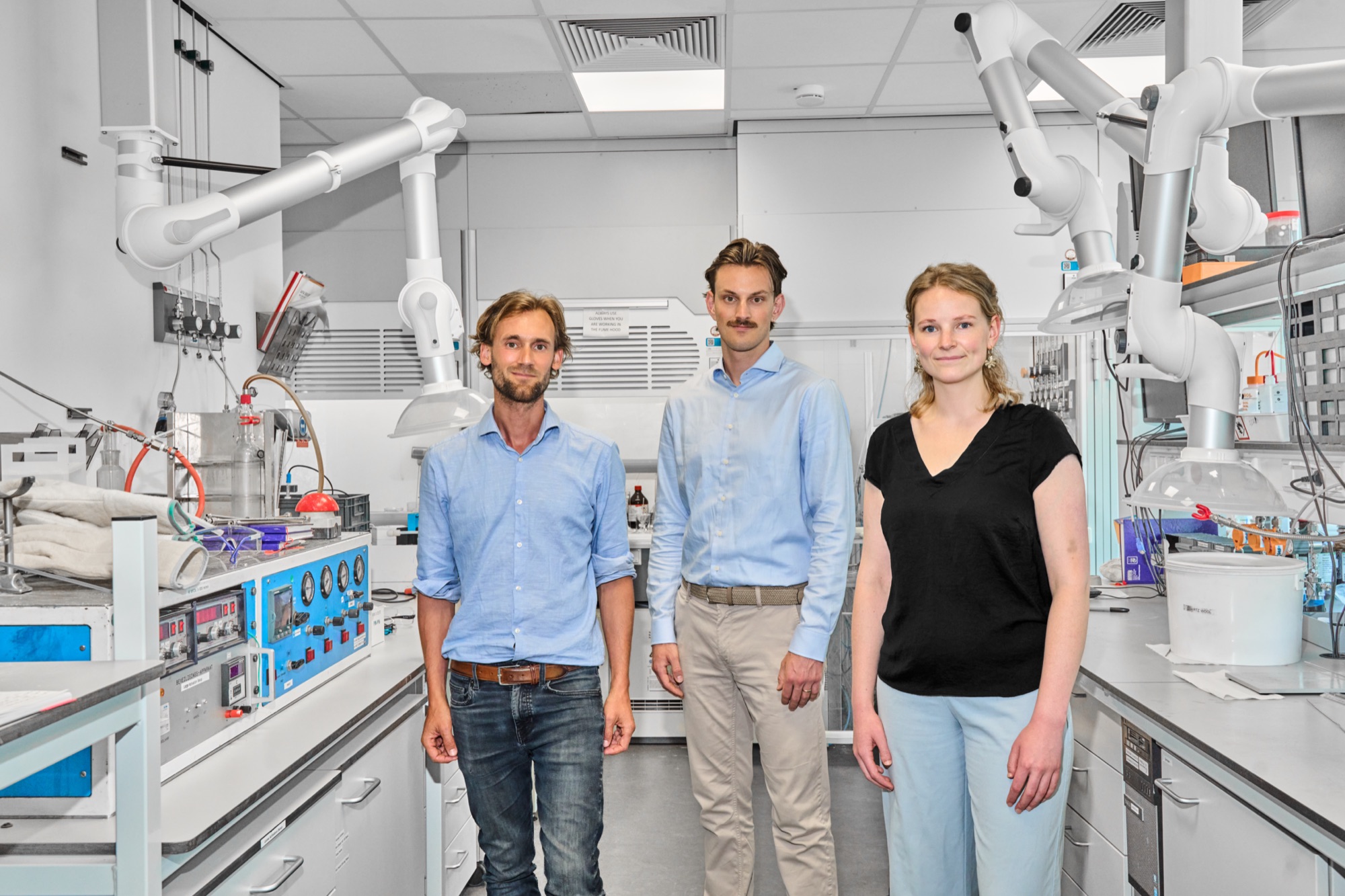 The Aefir Labs team, formerly NERA, in the laboratory