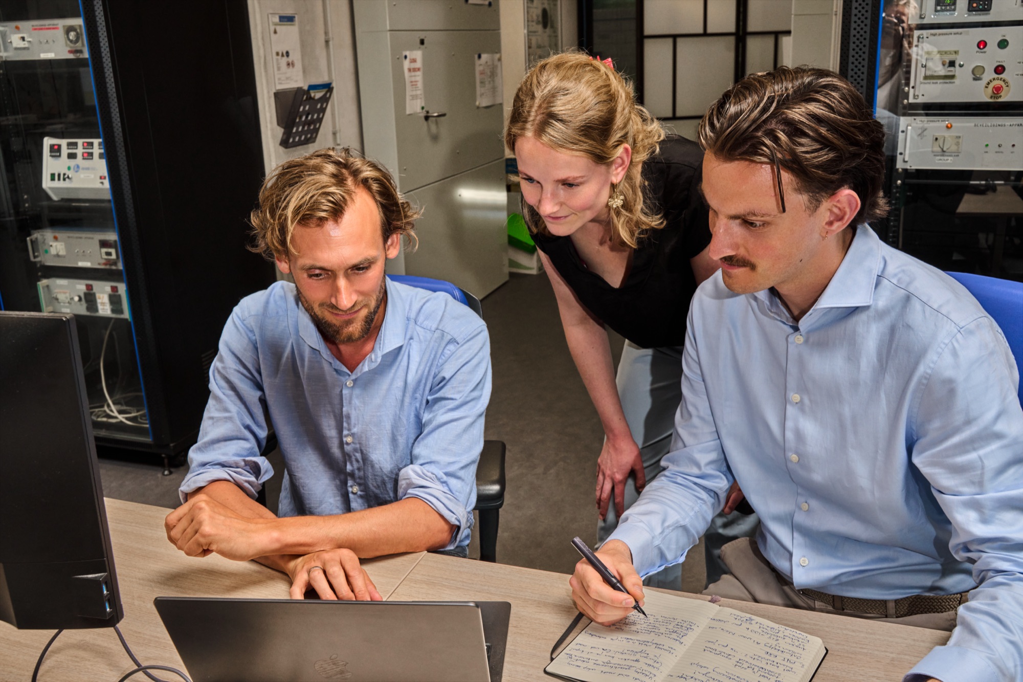 Aefir engineers collaborating on a process design